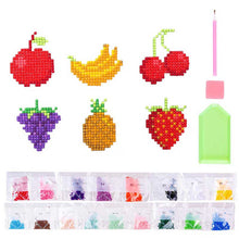 Carica l'immagine nel visualizzatore di Gallery, Set di Adesivi Diamond Painting con Frutta per Bambini