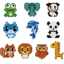 Carica l'immagine nel visualizzatore di Gallery, Set di Adesivi Diamond Painting con Animali per Bambini