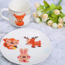 Carica l'immagine nel visualizzatore di Gallery, Set di Adesivi Diamond Painting con Animali della Foresta per Bambini