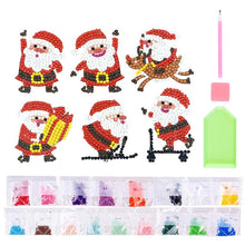 Carica l'immagine nel visualizzatore di Gallery, Set di Adesivi Diamond Painting con Babbi Natale per Bambini