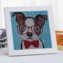 Carica l'immagine nel visualizzatore di Gallery, Kit Diamond Painting 5D per Bambini - Cane con Cornice Fotografica