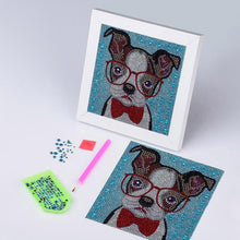 Carica l'immagine nel visualizzatore di Gallery, Kit Diamond Painting 5D per Bambini - Cane con Cornice Fotografica