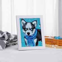 Carica l'immagine nel visualizzatore di Gallery, Kit Diamond Painting 5D con Design di Husky e Cornice Fotografica