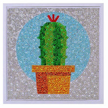 Carica l'immagine nel visualizzatore di Gallery, Diamond Painting 5D Bambini Cactus con Cornice Foto