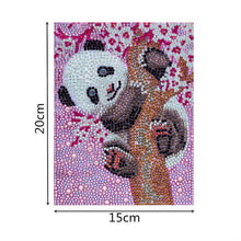 Carica l'immagine nel visualizzatore di Gallery, Kit Diamond Painting 5D per Bambini - Panda Rosa con Cornice Fotografica