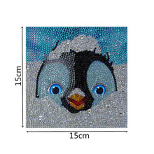 Carica l'immagine nel visualizzatore di Gallery, Kit Diamond Painting 5D per Bambini - Pinguino con Cornice Fotografica