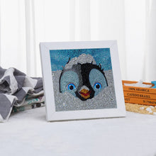 Carica l'immagine nel visualizzatore di Gallery, Diamond Painting 5D Bambini Pinguino con Cornice Foto