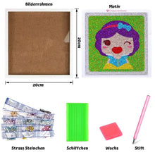 Carica l'immagine nel visualizzatore di Gallery, Kit Diamond Painting 5D per Bambini - Principessa con Cornice Fotografica