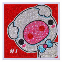 Carica l'immagine nel visualizzatore di Gallery, Diamond Painting 5D Bambini Maiale con Cornice Foto