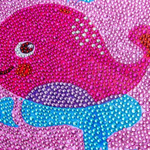 Carica l'immagine nel visualizzatore di Gallery, Kit Diamond Painting 5D per Bambini - Balena con Cornice Fotografica