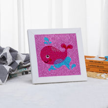Carica l'immagine nel visualizzatore di Gallery, Diamond Painting Balena per Bambini con Cornice Fotografica