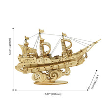 Carica l&#39;immagine nel visualizzatore di Gallery, Puzzle 3D - Nave a vela