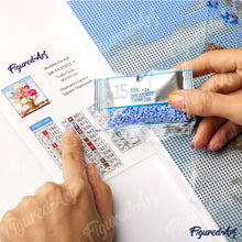 Carica l&#39;immagine nel visualizzatore di Gallery, Diamond Painting - Inverno Romantico 40x50cm tela già incorniciata