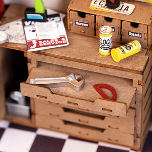 Casa in miniatura 3D - Officina
