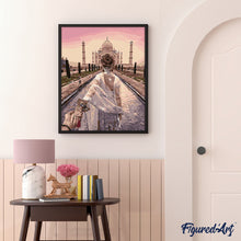 Carica l'immagine nel visualizzatore di Gallery, Dipingere con i numeri - Passeggiata Romantica Taj Mahal