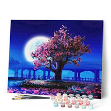 Carica l'immagine nel visualizzatore di Gallery, Dipingere con i numeri - Albero E Grande Luna Figured'Art