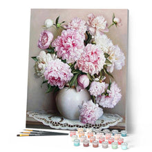 Carica l'immagine nel visualizzatore di Gallery, Dipingere con i numeri - Vaso Di Peonie Figured'Art