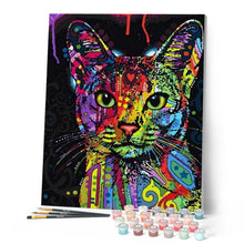 Carica l'immagine nel visualizzatore di Gallery, Dipingere con i numeri - Gatto Fashion Figured'Art