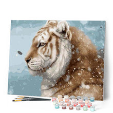 Carica l'immagine nel visualizzatore di Gallery, Dipingere con i numeri - Tigre Nella Neve Figured'Art