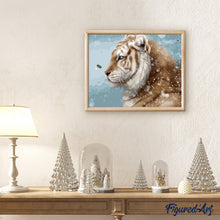 Carica l'immagine nel visualizzatore di Gallery, Dipingere con i numeri - Tigre Nella Neve