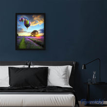 Carica l'immagine nel visualizzatore di Gallery, Dipingere con i numeri - Mongolfiera Sui Campi Viola