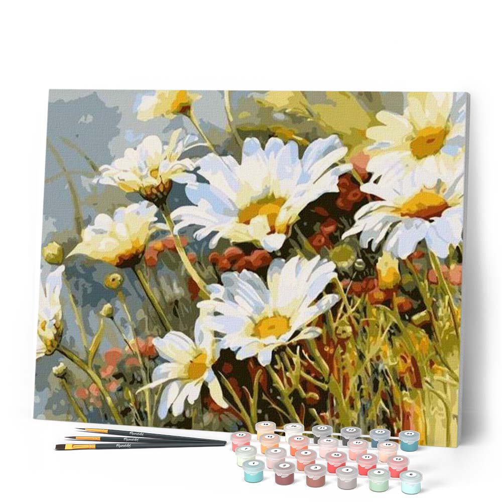 ZMHZMY Dipingere con i numeri, per adulti, pecora, capra, fattoria, prato, animali, fai da te, kit per pittura a olio per adulti, con pennelli, pigmento acrilico, pittura per disegno, 40 x 50