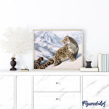 Carica l'immagine nel visualizzatore di Gallery, Dipingere con i numeri - Leopardo Delle Nevi