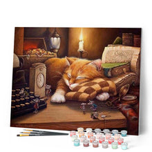 Carica l'immagine nel visualizzatore di Gallery, Dipingere con i numeri - Gatto Pigro Figured'Art