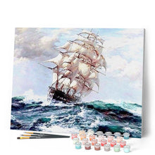 Carica l'immagine nel visualizzatore di Gallery, Dipingere con i numeri - Barca A Vela E Tempesta Figured'Art