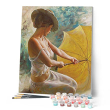 Carica l'immagine nel visualizzatore di Gallery, Dipingere con i numeri - Donna Sensuale Con L'Ombrello Figured'Art