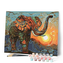 Carica l'immagine nel visualizzatore di Gallery, Dipingere con i numeri - Elefante All'Alba Figured'Art