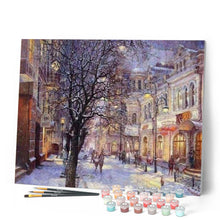Carica l'immagine nel visualizzatore di Gallery, Dipingere con i numeri - Città Durante L'Inverno Figured'Art