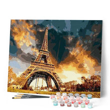 Carica l'immagine nel visualizzatore di Gallery, Dipingere con i numeri - Torre Eiffel Nella Tempesta Figured'Art