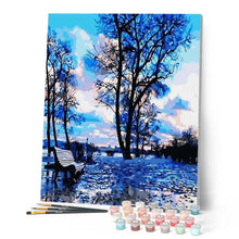 Carica l'immagine nel visualizzatore di Gallery, Dipingere con i numeri - Riflessione Di Albero Figured'Art