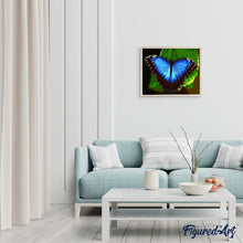 Carica l'immagine nel visualizzatore di Gallery, Dipingere con i numeri - Farfalla Blu