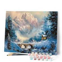 Carica l'immagine nel visualizzatore di Gallery, Dipingere con i numeri - Inverno In Montagna Figured'Art