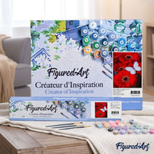 Carica l'immagine nel visualizzatore di Gallery, Dipingere con i numeri - Farfalla E Fiori Rossi