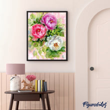 Carica l'immagine nel visualizzatore di Gallery, Dipingere con i numeri - Tre Fiori