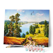 Carica l'immagine nel visualizzatore di Gallery, Dipingere con i numeri - Campagna E Fiume Figured'Art