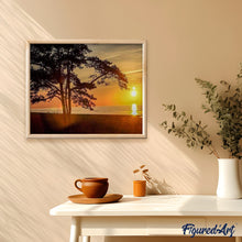 Carica l'immagine nel visualizzatore di Gallery, Dipingere con i numeri - Alberi Al Crepuscolo