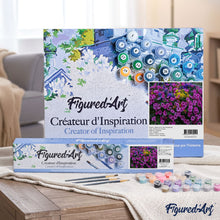 Carica l'immagine nel visualizzatore di Gallery, Dipingere con i numeri - Fiori Che Sbocciano Viola