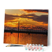 Carica l'immagine nel visualizzatore di Gallery, Dipingere con i numeri - Ponte Al Tramonto Figured'Art