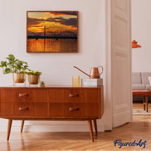 Carica l'immagine nel visualizzatore di Gallery, Dipingere con i numeri - Ponte Al Tramonto