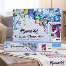 Carica l'immagine nel visualizzatore di Gallery, Dipingere con i numeri - Unicorno Rosso