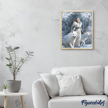 Carica l'immagine nel visualizzatore di Gallery, Dipingere con i numeri - Bellezza Bianca E Lupi