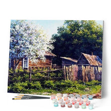 Carica l'immagine nel visualizzatore di Gallery, Dipingere con i numeri - Cabina E Albero Bianco Figured'Art