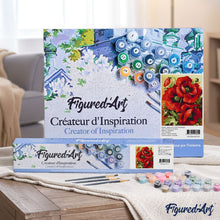Carica l'immagine nel visualizzatore di Gallery, Dipingere con i numeri - Meravigliosi Fiori Rossi