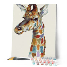 Carica l'immagine nel visualizzatore di Gallery, Dipingere con i numeri - Giraffa Colorata Figured'Art