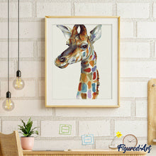 Carica l'immagine nel visualizzatore di Gallery, Dipingere con i numeri - Giraffa Colorata