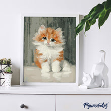 Carica l'immagine nel visualizzatore di Gallery, Dipingere con i numeri - Piccolo Gatto Carino